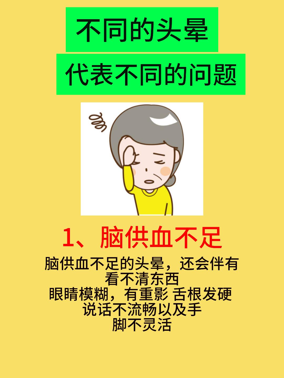 不同的头晕，代表不同的问题，看看你是属于哪一种情况[谢谢][谢谢][谢谢]