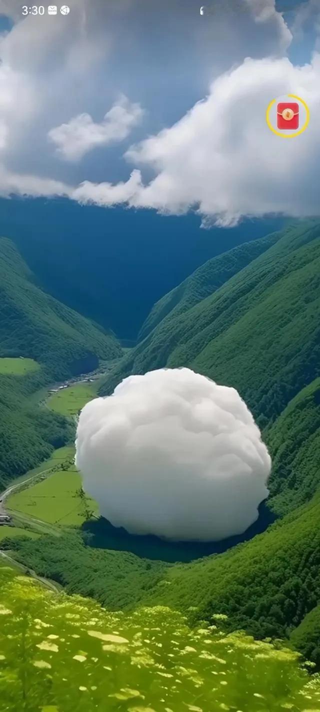 Ai 图无所不能：好大的一块棉花糖。
