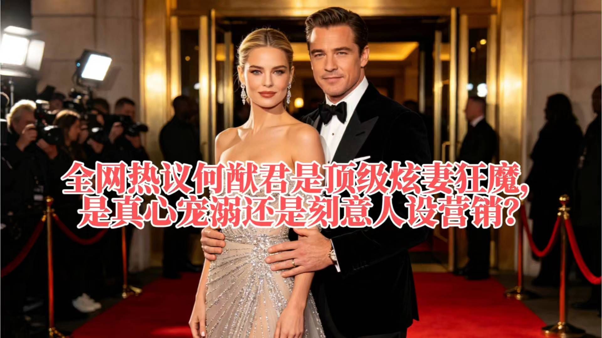 全网热议何猷君是顶级炫妻狂魔，是真心宠溺还是刻意人设营销？