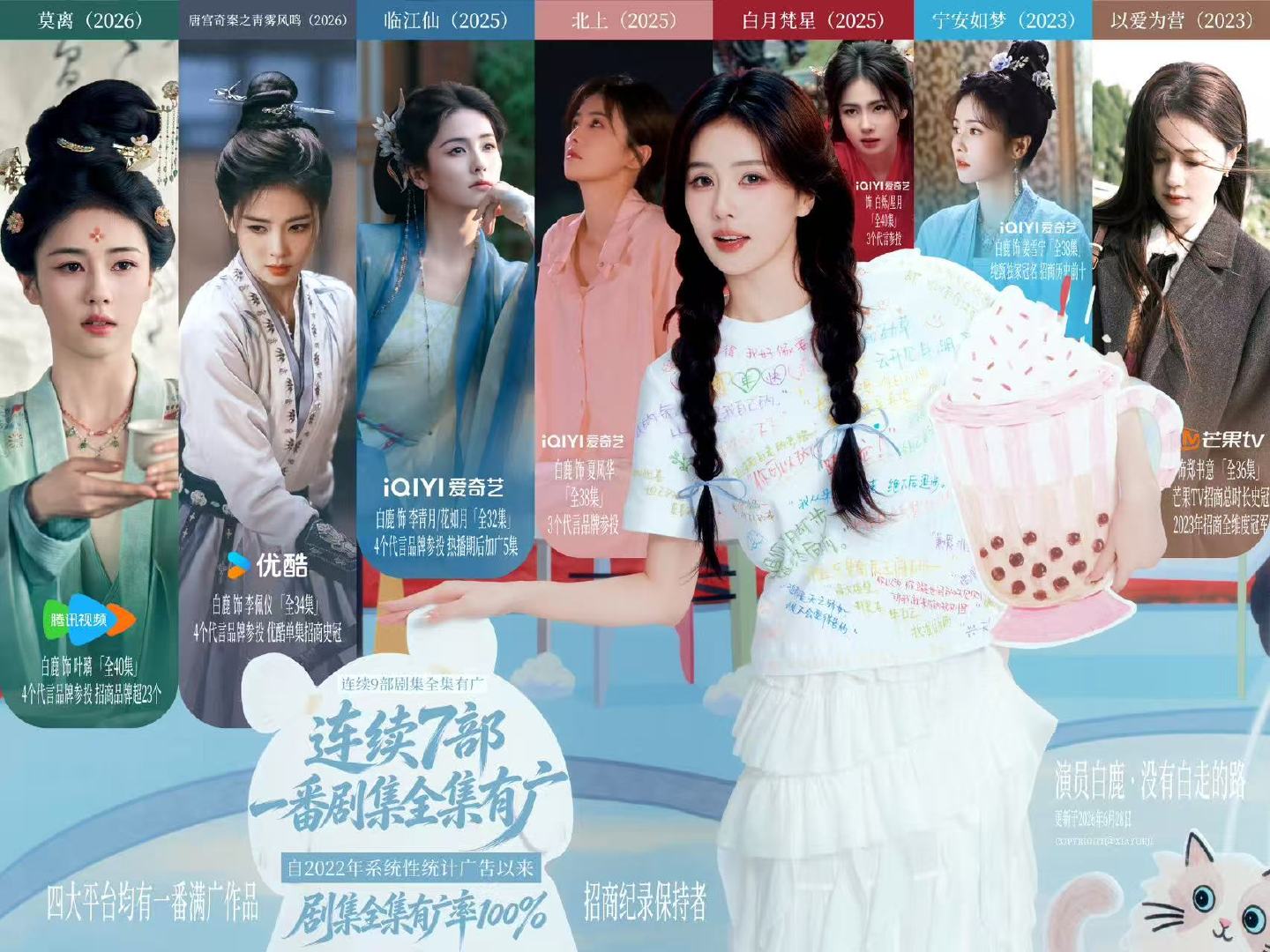 白鹿剧集满广率白鹿招商满广率 白鹿招商能力是真的强啊！！！ 