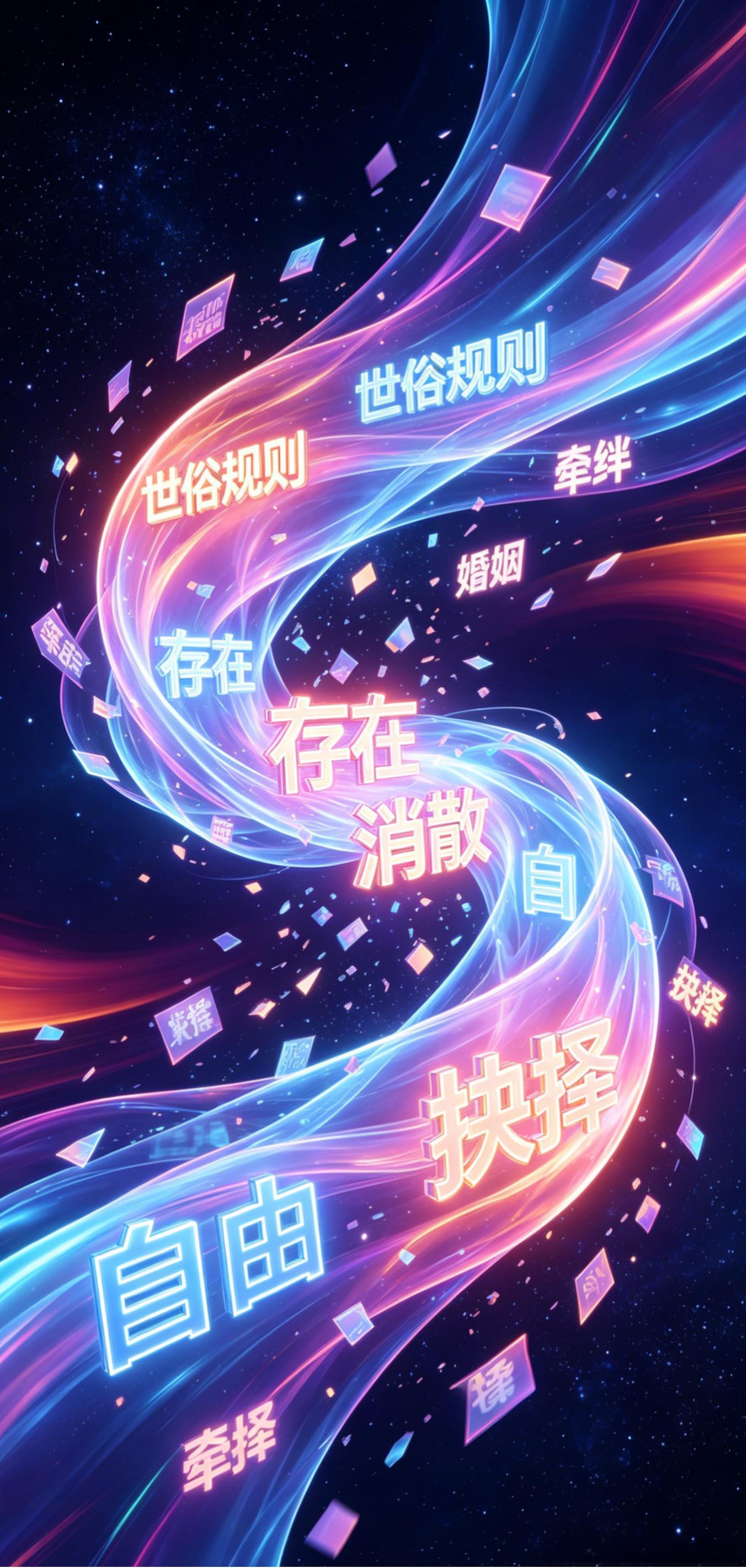 假如我是一丝意识抛开世俗规则、婚姻与牵绊，只剩本真的思绪。不必为生计焦虑，不用被