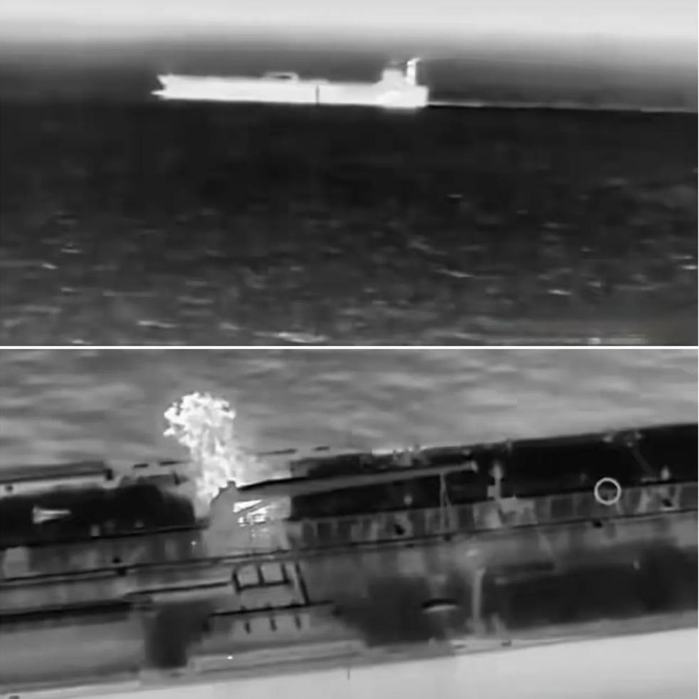 乌克兰无人机”从“希腊起飞”炸毁在“地中海航行”的“俄罗斯油轮”
 
根据外媒报