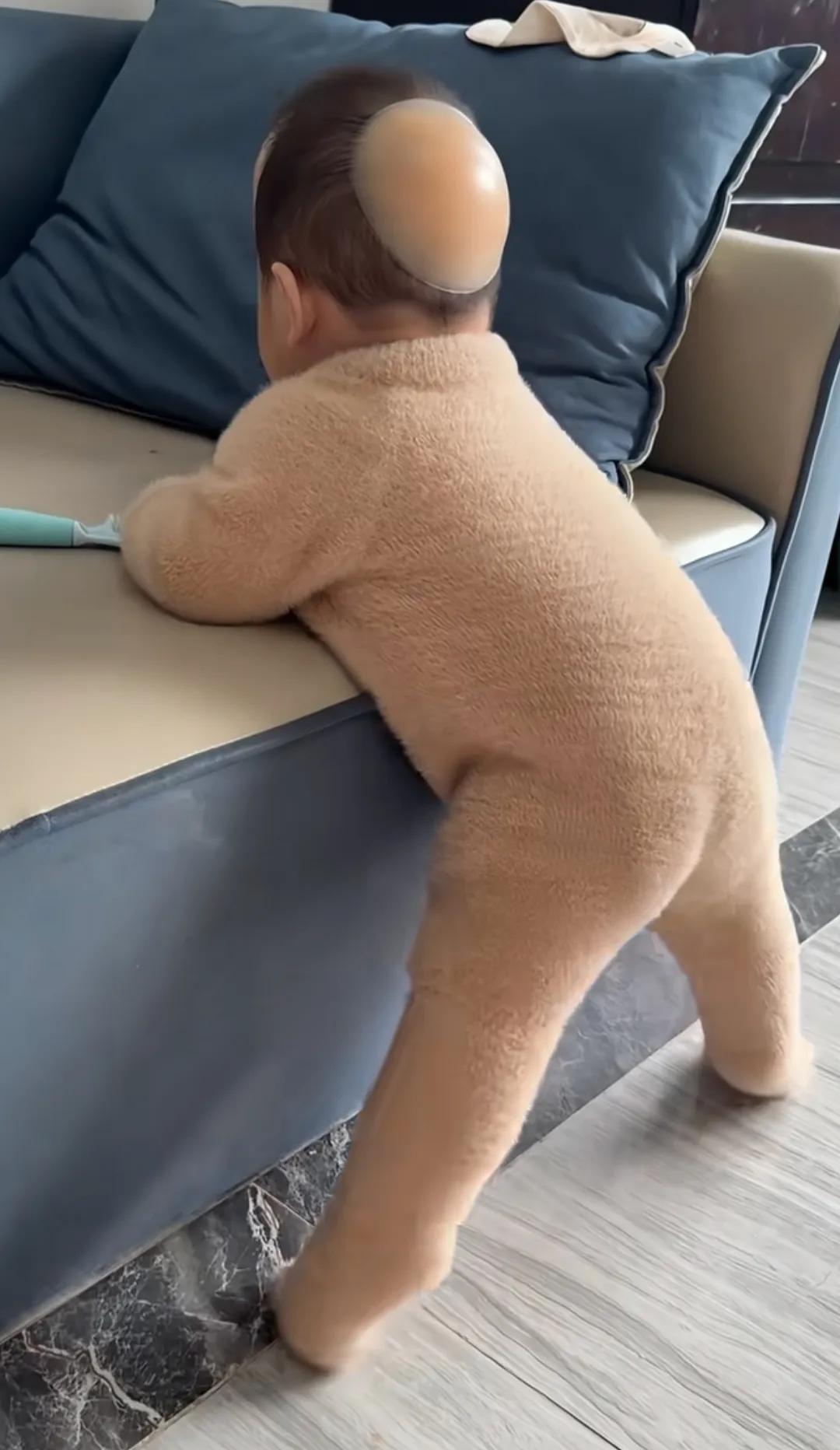 孩子她妈真是个人才！再也不用担心宝宝磕碰了。