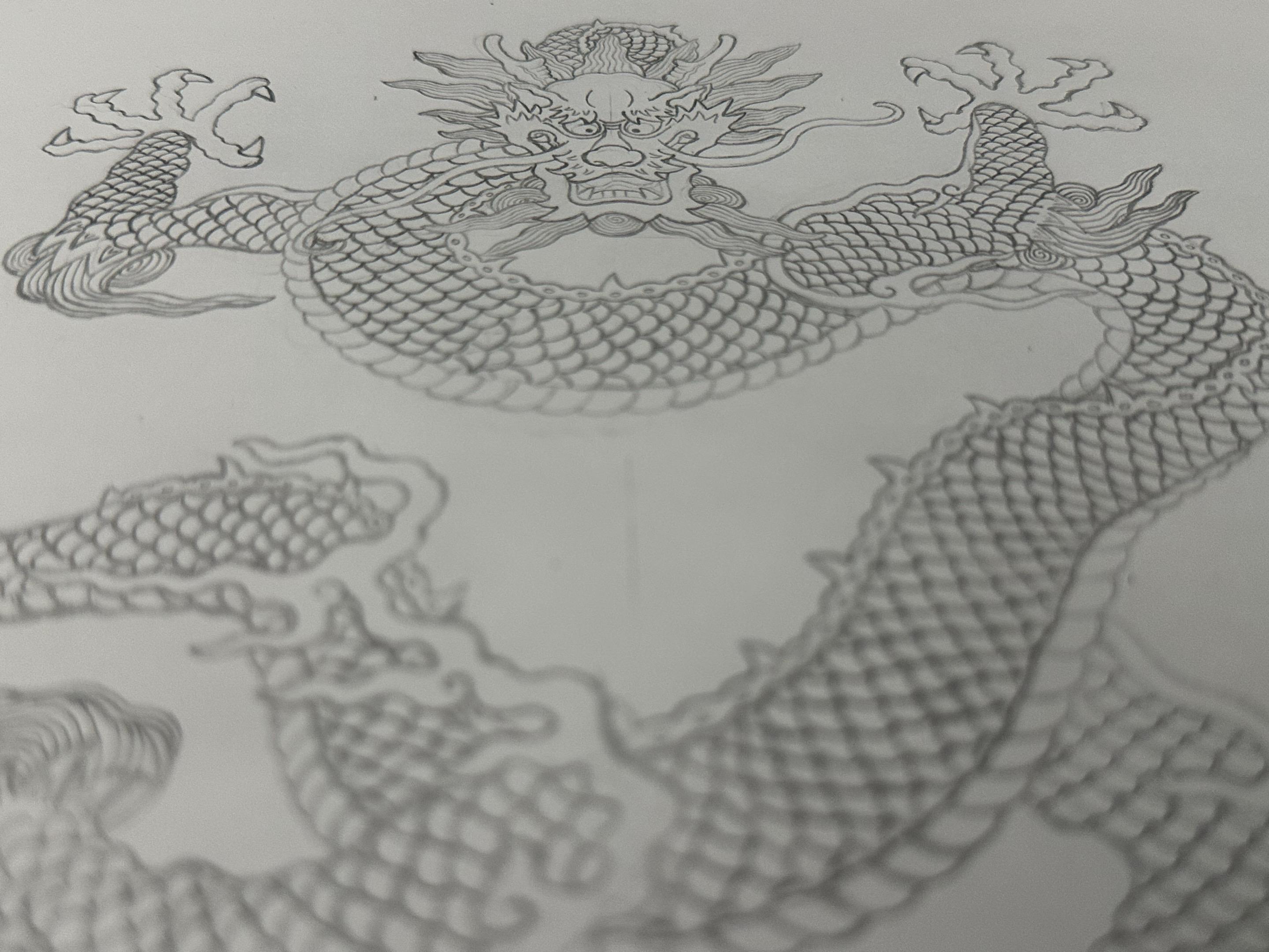 尝试把康熙朝和乾隆朝的龙结合起来画出来是不是别有一番风味呢？