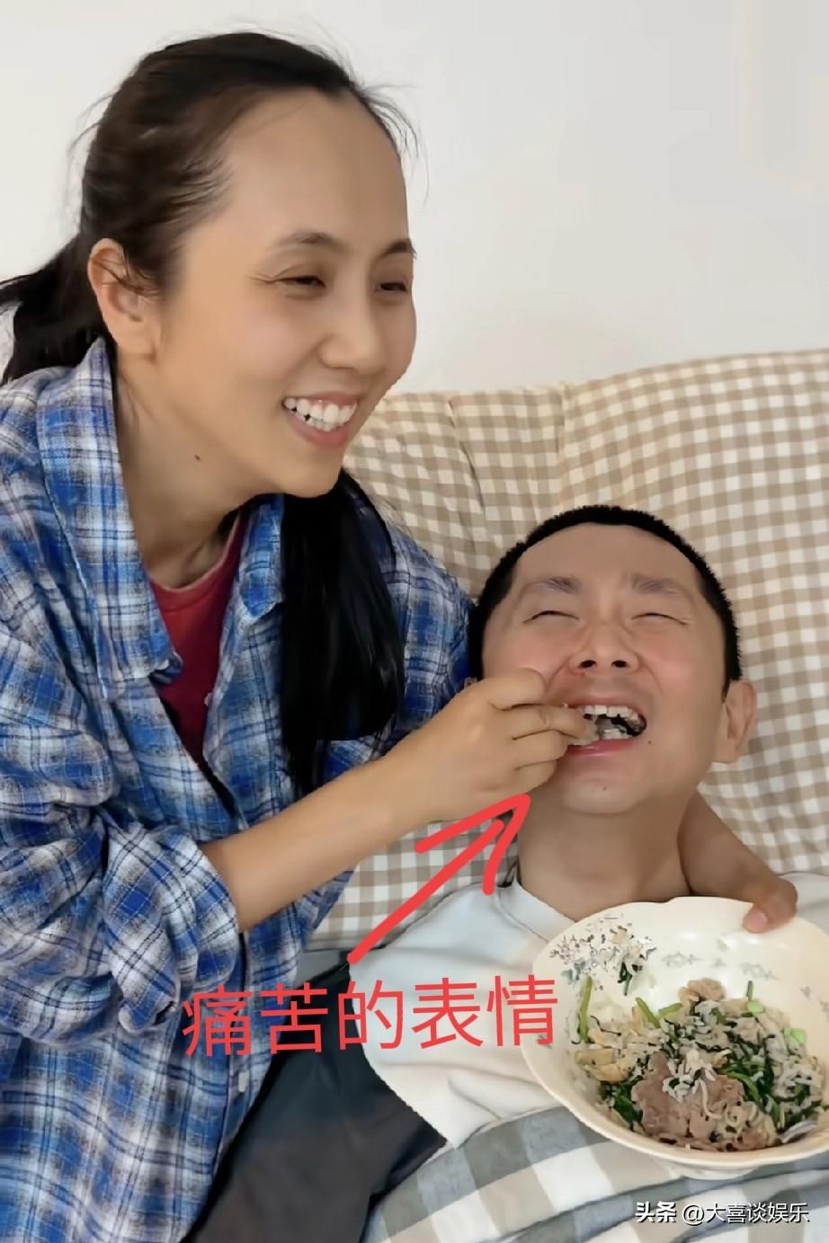 看刘宁喂彭亚楼吃牛肉丸，
学医的朋友说，
这样就是让病人活受罪，很危险。

可能