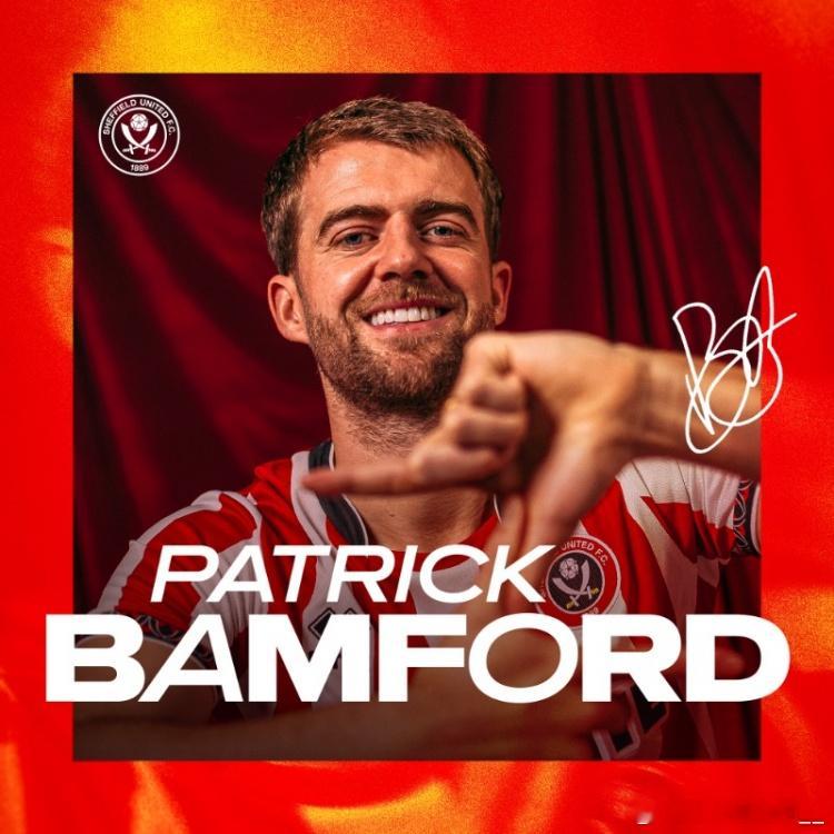 谢菲尔德联官方消息，球队签下自由身前锋班福德，双方签下一份短期合同，至明年1月。