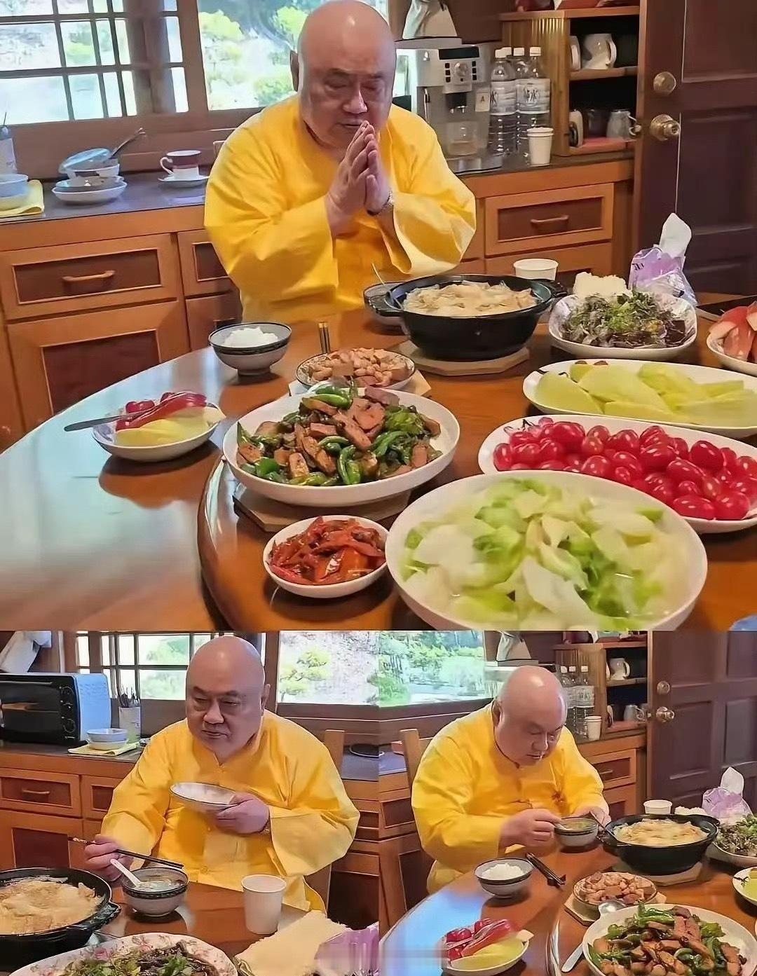 大师天天吃素，怎么一点都不瘦 