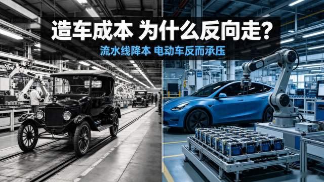 福特流水线让车价暴跌92%！而电动车却越卖越亏，问题原来出在这