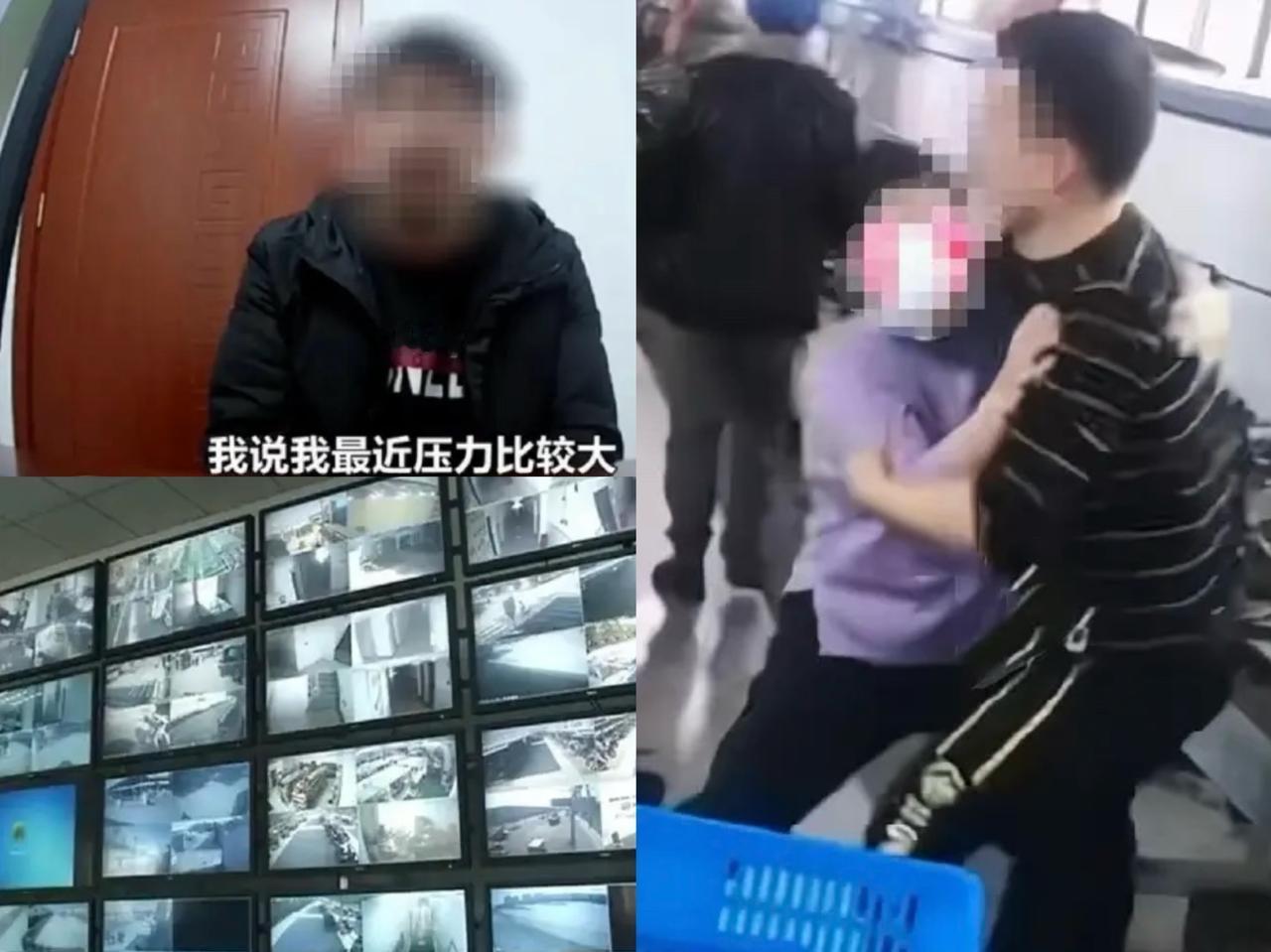 山东，一男子在公司的车间里工作，旁边一位女同事蹲着在地上整理货品，男子当时就有些