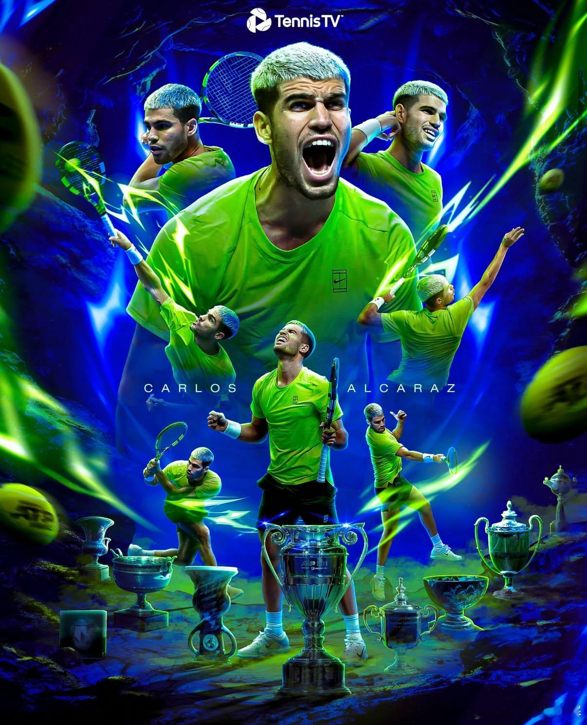 2025 PIF ATP年终第一👇卡洛斯·阿尔卡拉斯 👏你对他今年印象最深的