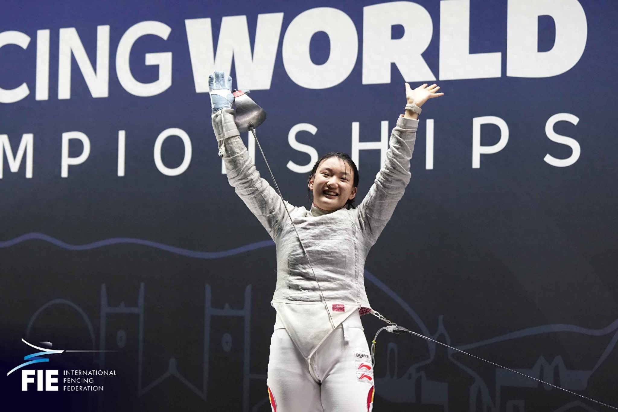 当地时间4月1日在巴西里约热内卢进行的2026年世界青少年击剑锦标赛中，中国队1