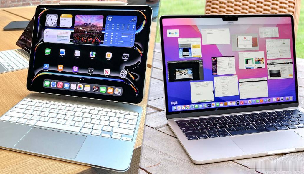 苹果首款触屏版MacBook，等了十六年终于来了。乔布斯之前提过触屏笔记本是人体