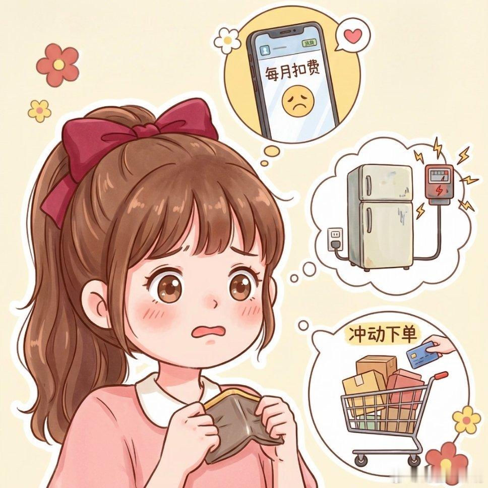 意识到了隐形支出的可怕很多人明明没买大件，月底存款却一分不剩，问题全出在不起眼的
