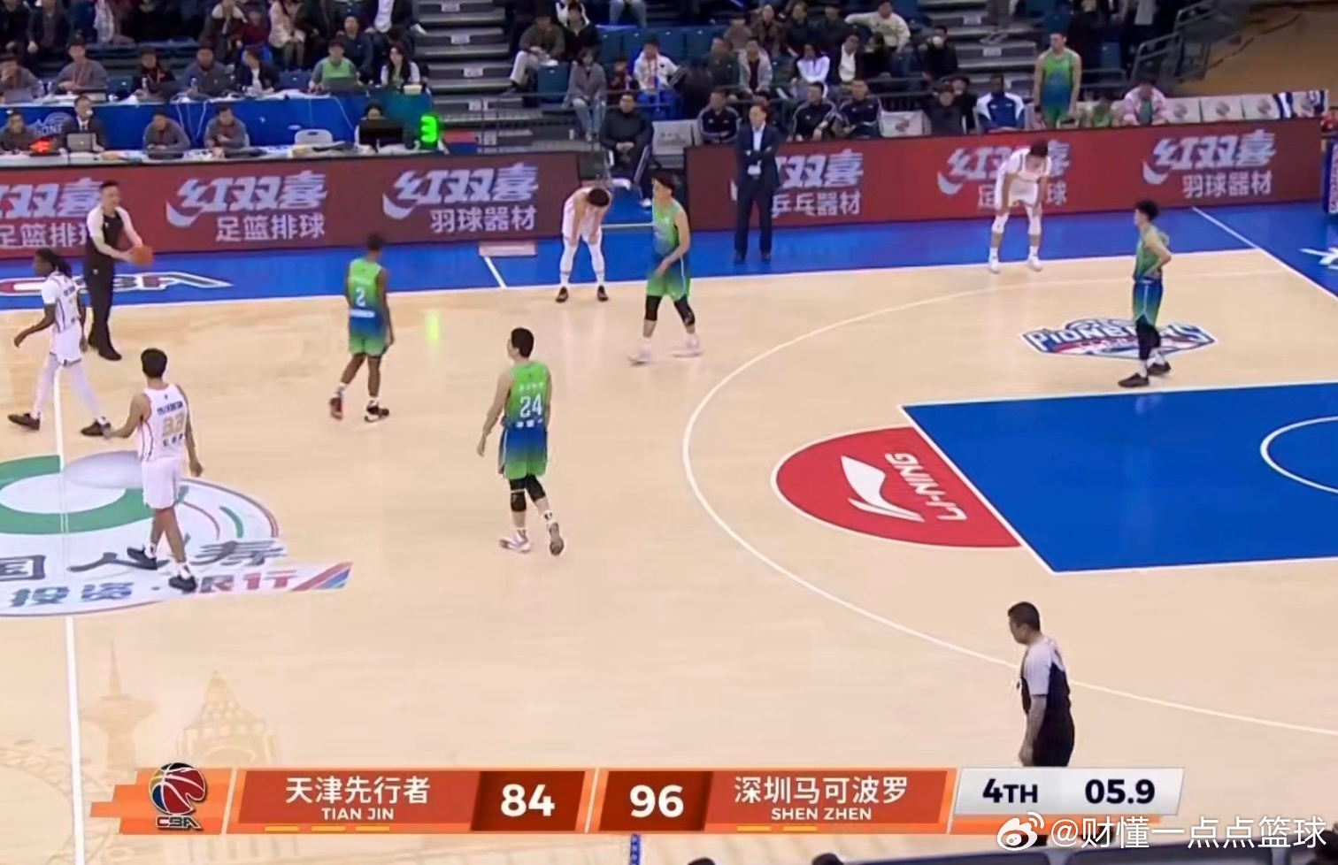 贺希宁20+10，史密斯28+8 深圳男篮客场轻取天津终结连败CBA常规赛迎来一