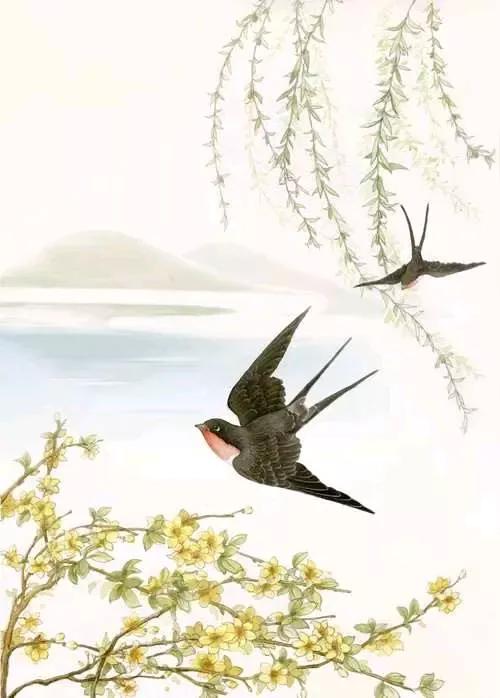 《清平乐·迎接春天》

东风渐暖，新绿悄铺岸。燕舞晴空云影乱，唤醒繁花千万。
