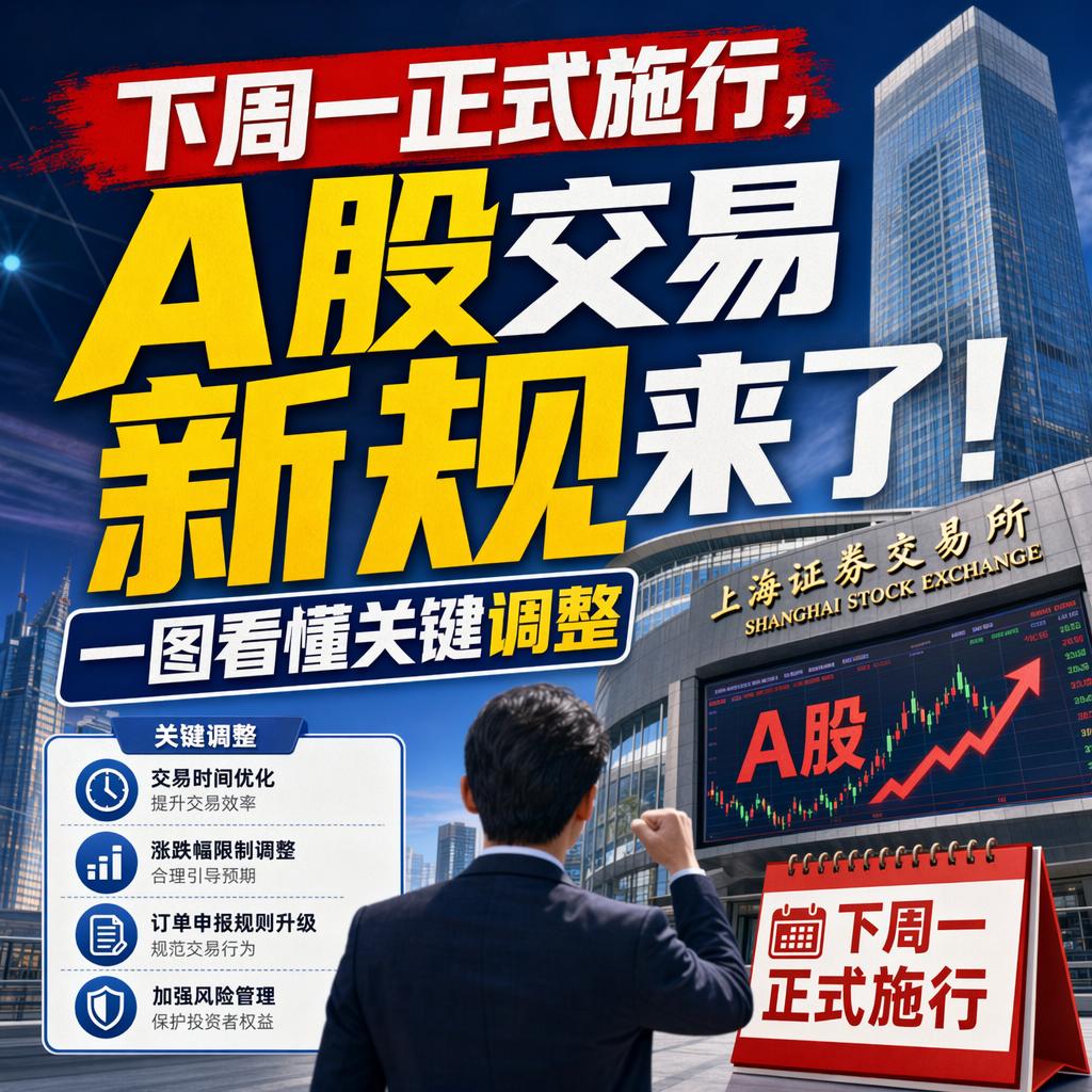 下周一起，A股要变天了。
不是行情变天，是规则变天。
7月6日，沪深北三大交易所