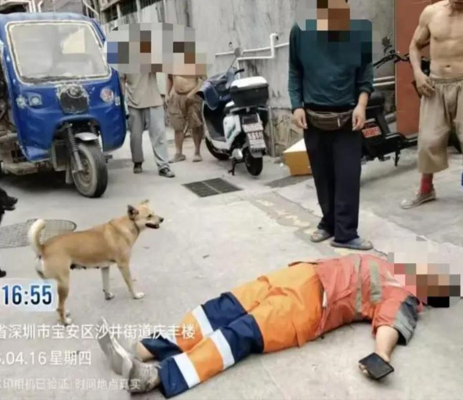 400块钱能买什么？在深圳沙井，一个中年男人觉得，这笔钱不仅够赔一个环卫女工身上
