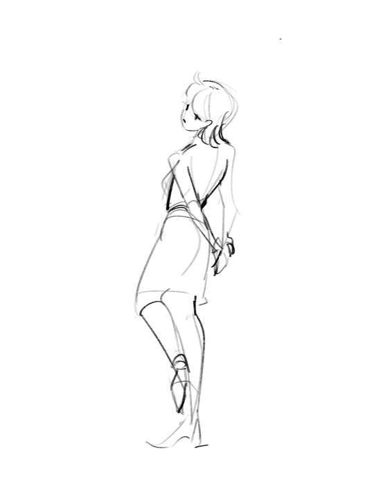 人物速写 美好的女孩子