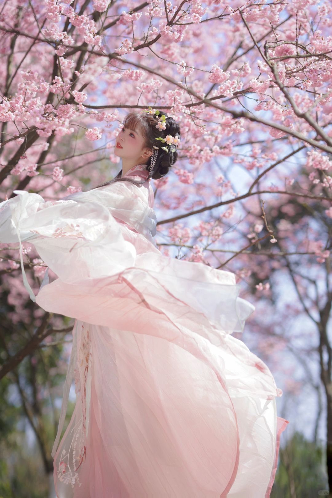 可爱鬼，一起看花呀～重庆汉服约拍