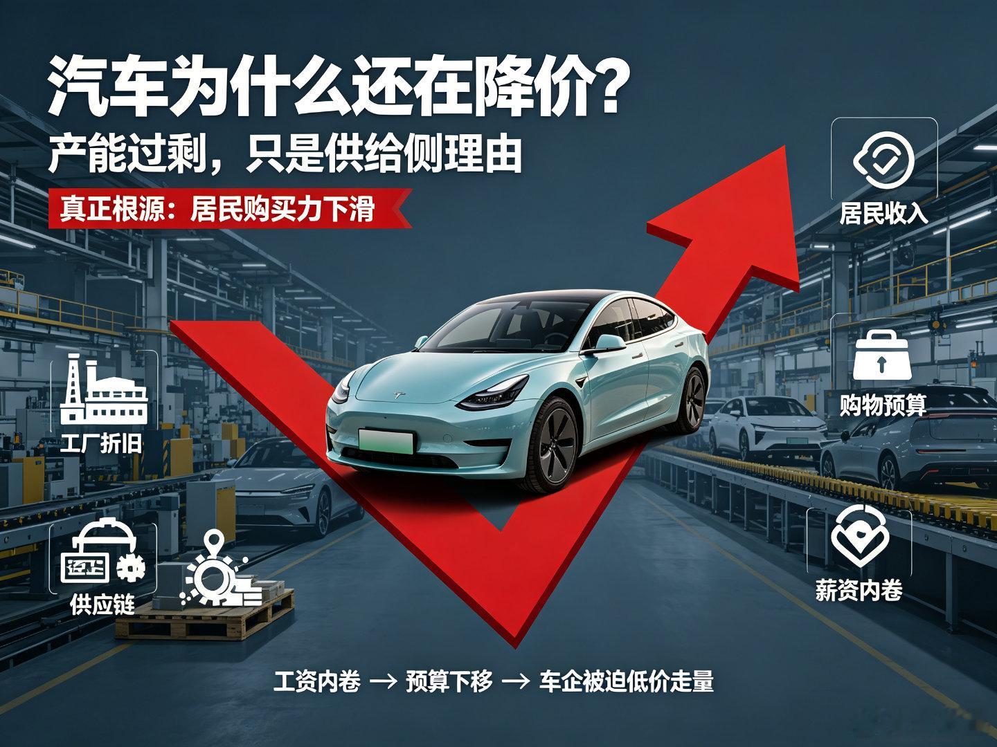 车企降价原因汽车已经这么便宜了，为什么车企还在继续打价格战？之前我想过这件事：最