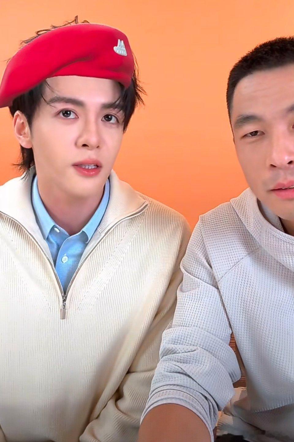 曾舜晞直播，这张脸啥特效都不违和啊，今天的代言人好青春