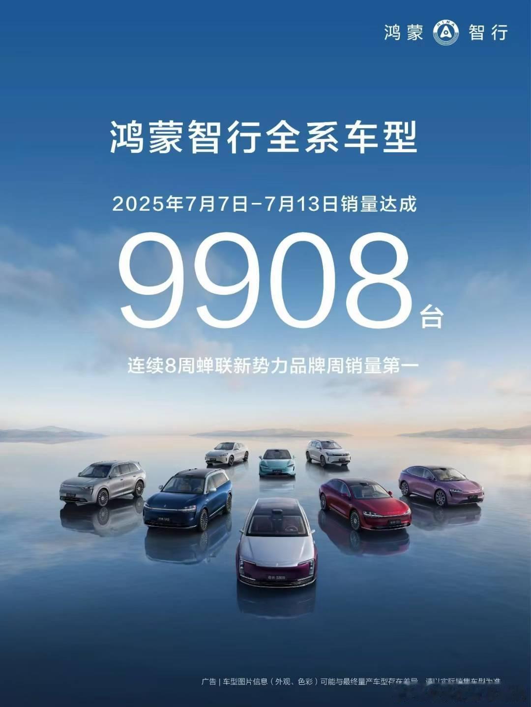下半年各车型发力，鸿蒙智行 周销可就不是这个样子了，虽然已经是第一了，牌多就是安