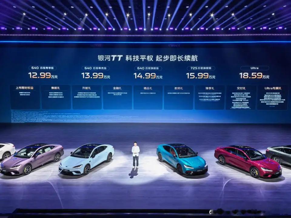 9月10号，吉利银河TT全球上市，限时先享价12.99万到18.59万，15分钟