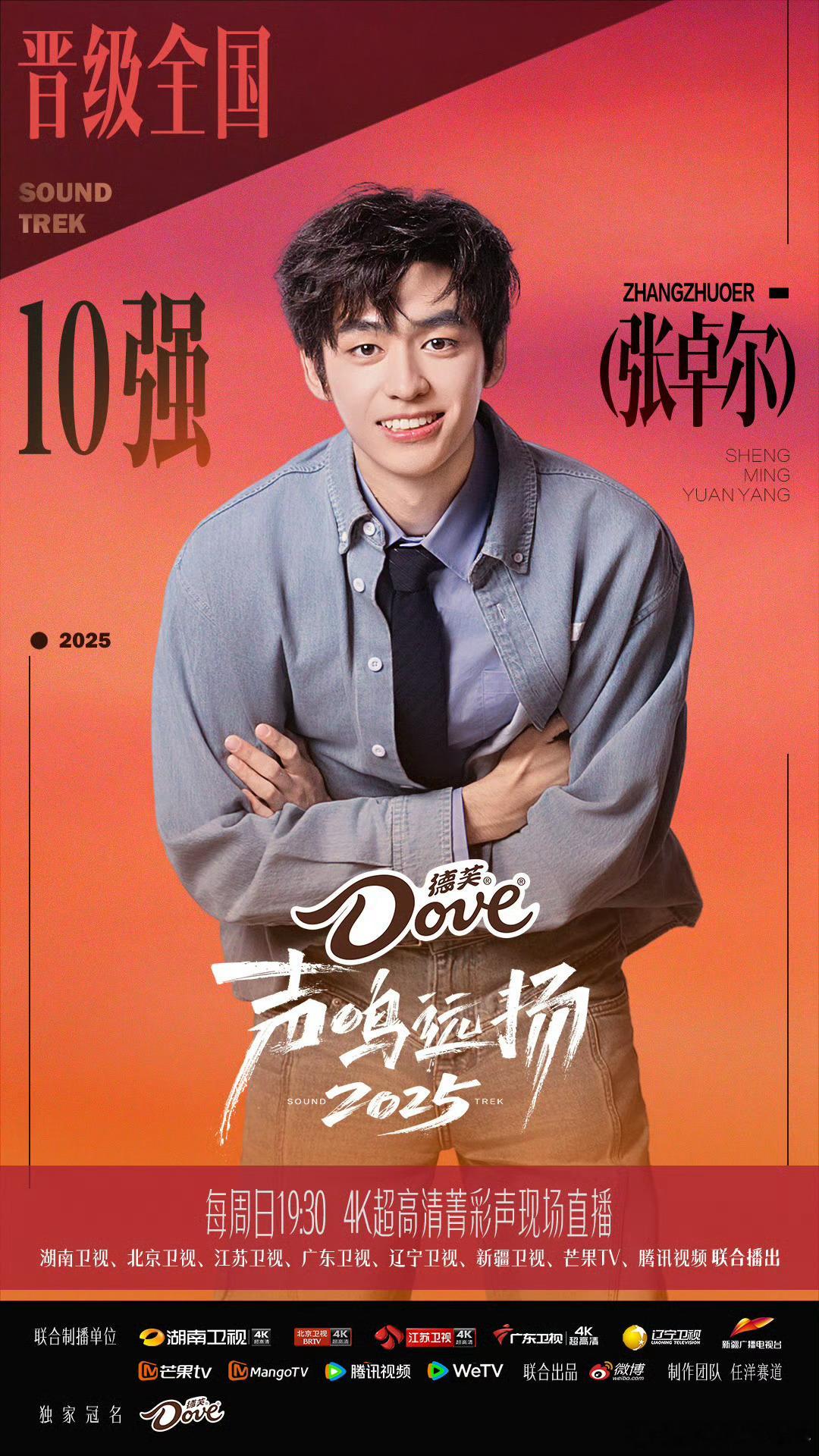 张卓尔 晋级张卓尔晋级10强了，实力真的很好，比赛越来越难了，每一步晋级都不容易