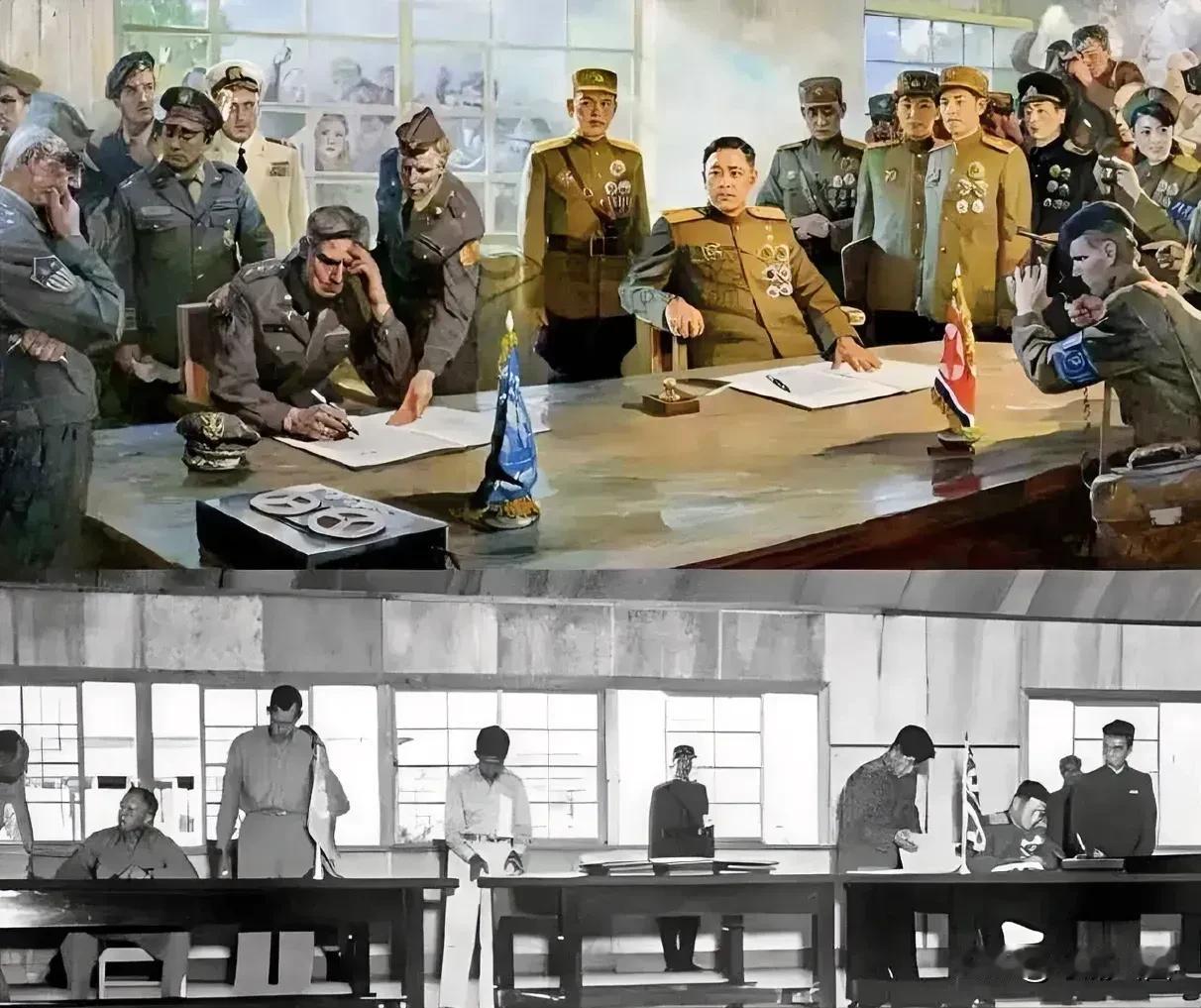 朝鲜🇰🇵战争的朝方宣传图片和事实的对比。你能感觉到什么！？