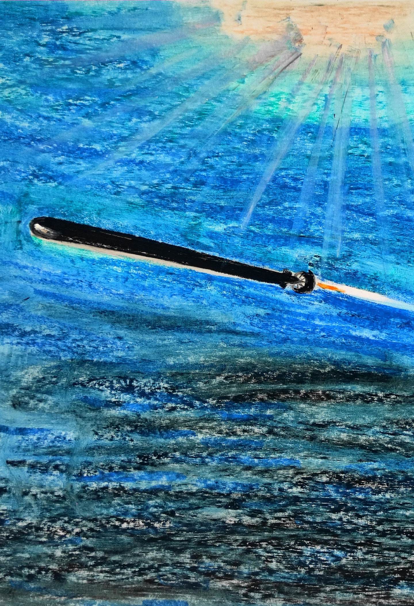 深海无人潜航器AJX002。具有战略威慑、反潜作战和侦察电子战能力的水...