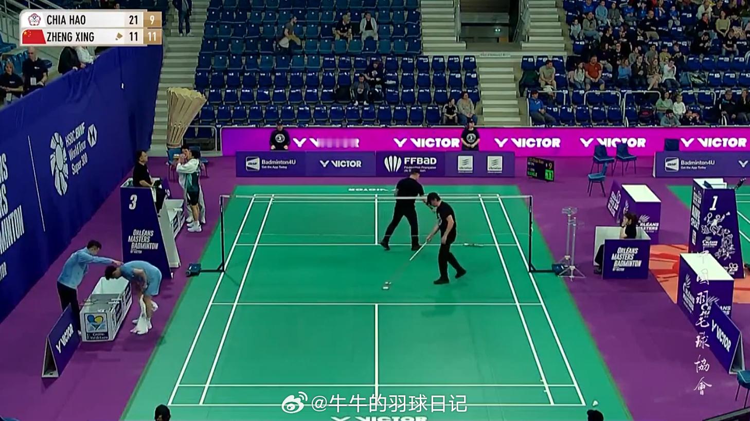 2026年奥尔良羽毛球大师赛 男单 1/16赛李佳豪 21-11 9-11 王正