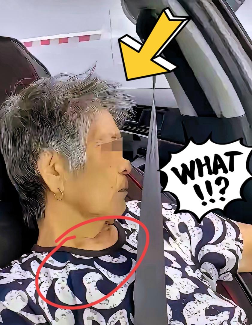 意外，意外得让人不敢相信。
儿子开车接妈妈回家，妈妈坐在副驾驶位上。儿子帮她系好