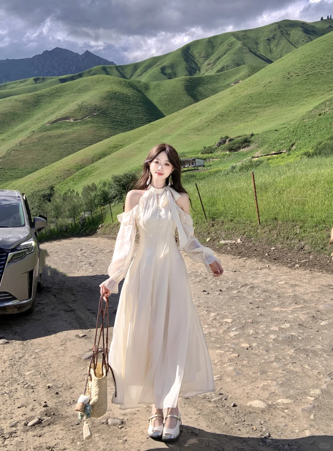 新疆｜自带氛围感白月光女神裙💃