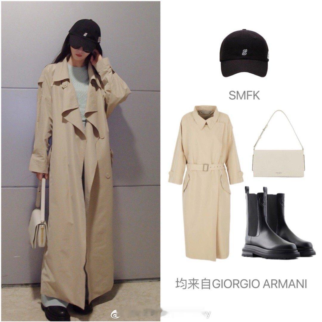 刘诗诗今日出发去米兰时装周，机场随机咔咔了几张简约高级又舒适干净～ ​​​