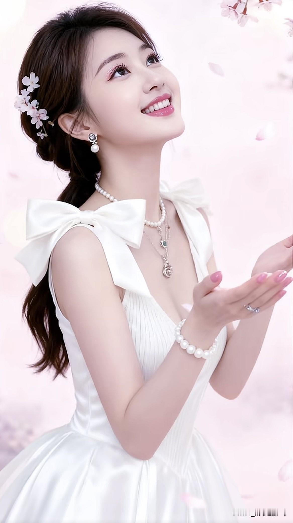 梦幻粉嫩，甜美公主风，花海中的优雅少女紫色花海少女 花海少女感 温柔花裙少女 梦