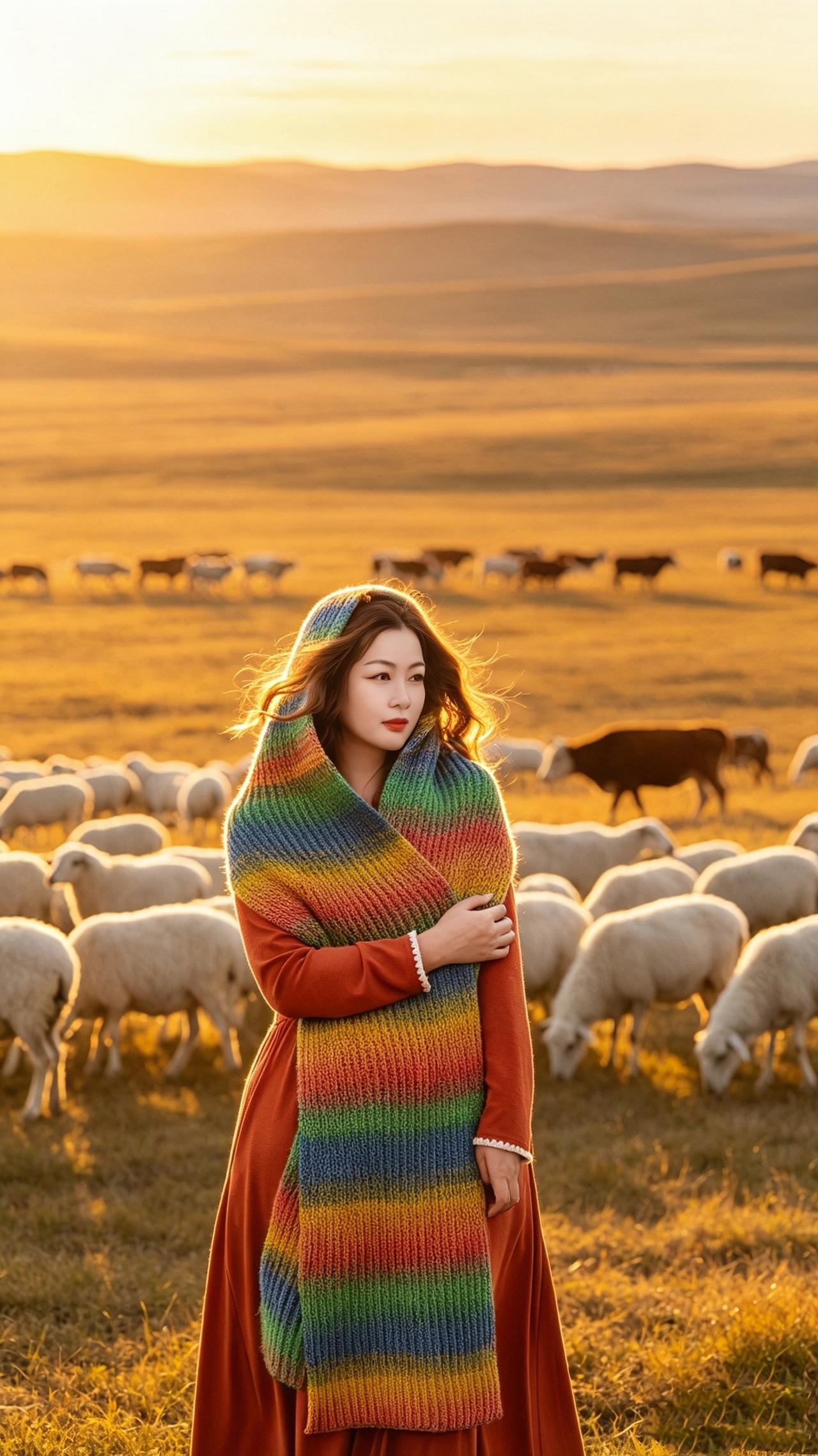 为你设计了一款超出片的围巾帽，秋冬季节旅行一定要戴上它。随便搭配一件裙子或外套都
