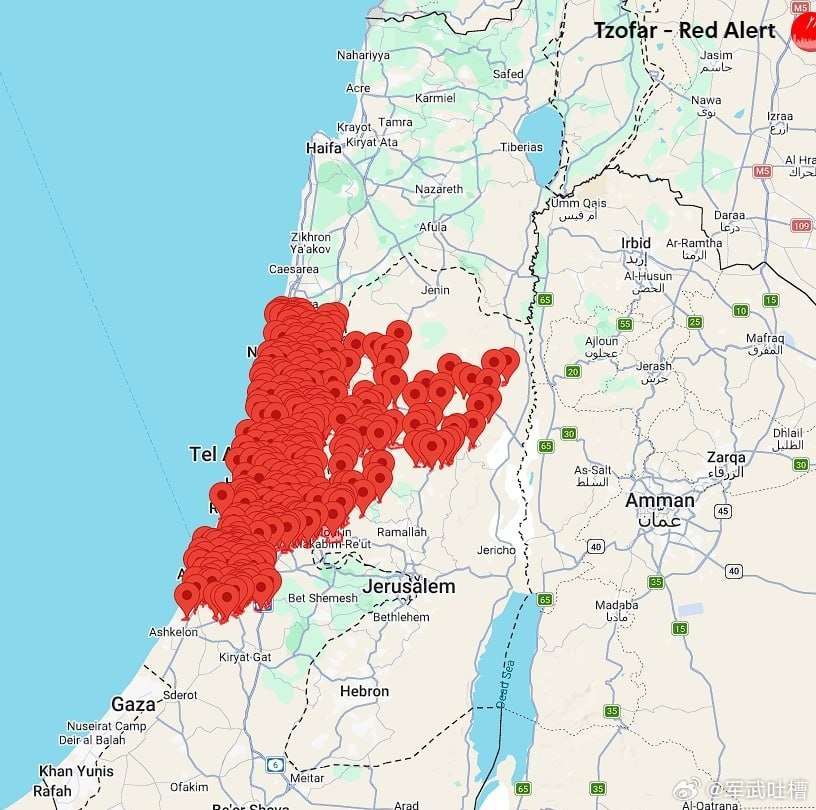 以色列全境再次响起防空警报，伊朗更大规模的导弹袭击即将来临美伊以冲突伊朗正准备毁