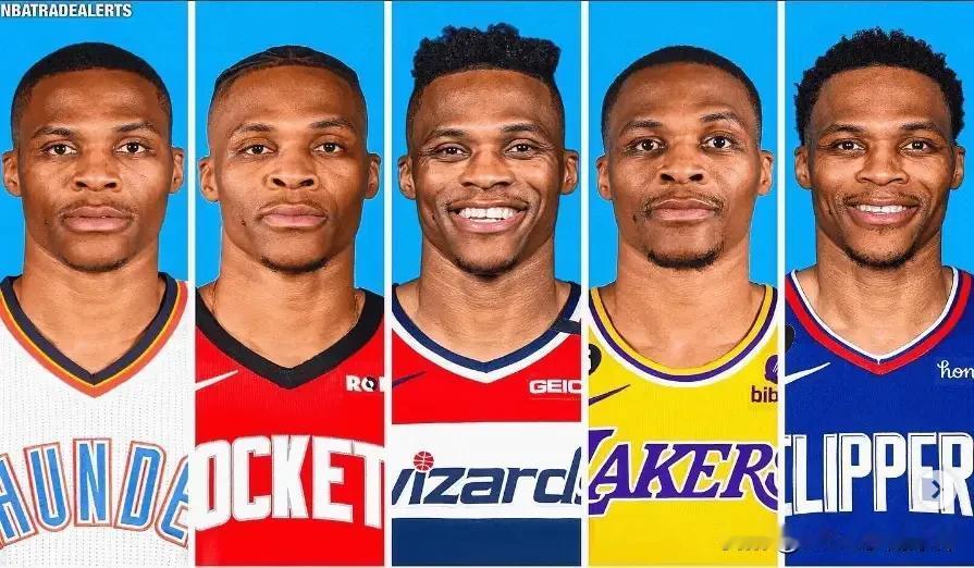 昔日MVP，三双王要去掘金辅佐约老师了！
快船将威斯布鲁克、二轮签互换权和现金送
