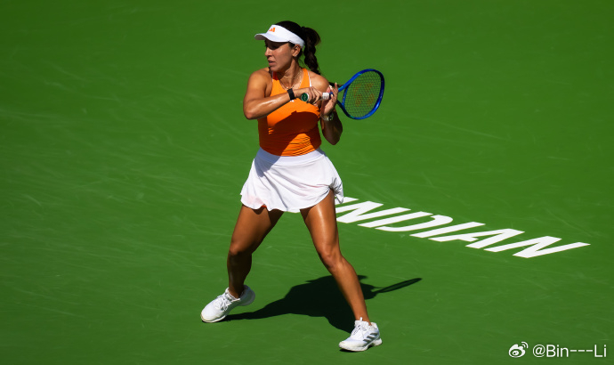 大富逆转奥胖稳稳晋级16强WTA1000印第安维尔斯站第三轮，5号种子佩古拉苦战