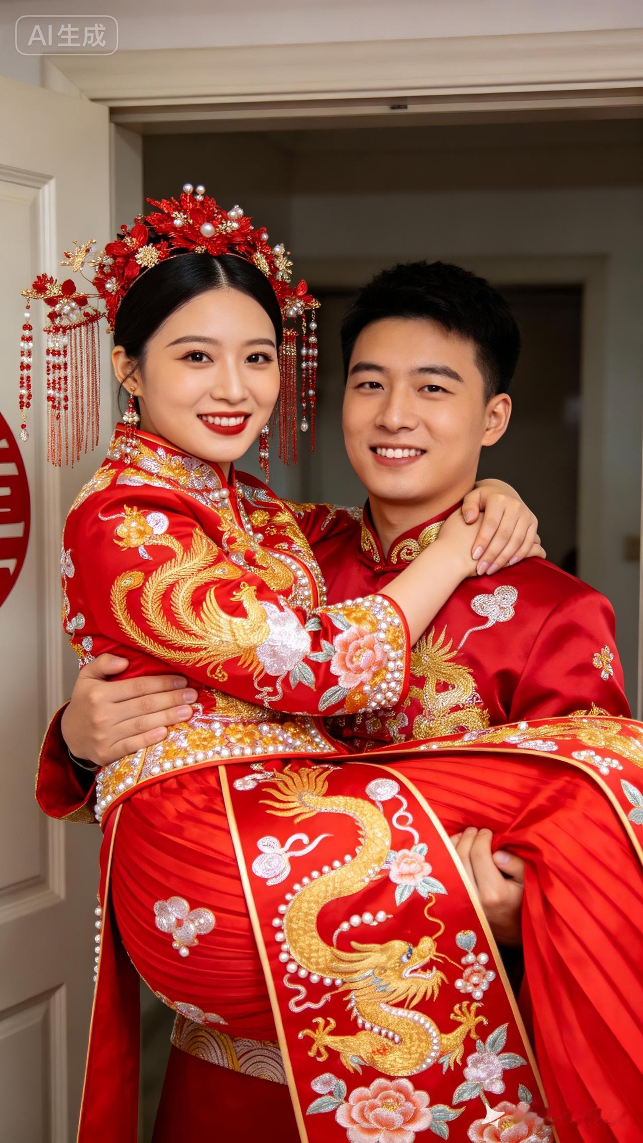新婚快乐！💍👰🏻‍♂️👨🏻‍♀️红衣飘飘，幸福满满！