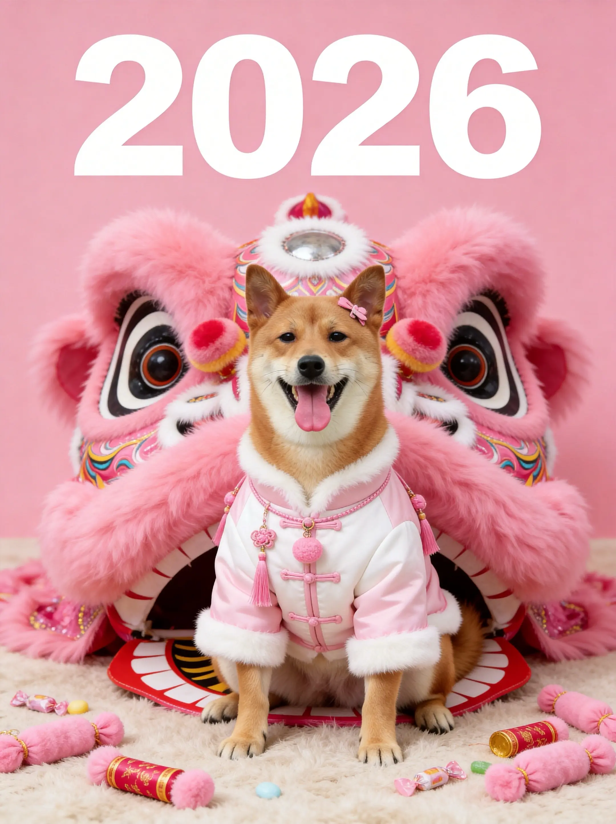 汪汪！我是幸运小狗。  新年摸狗头万事不用愁🐕