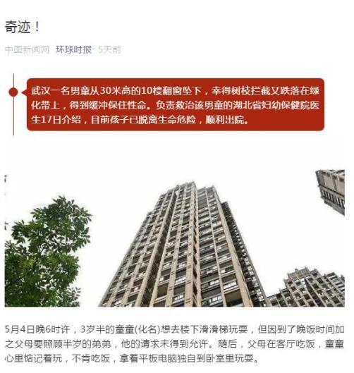 儿童坠楼事件频发！家长需警惕家中“空中陷阱”！近年来，儿童从家中窗户、阳台坠落事