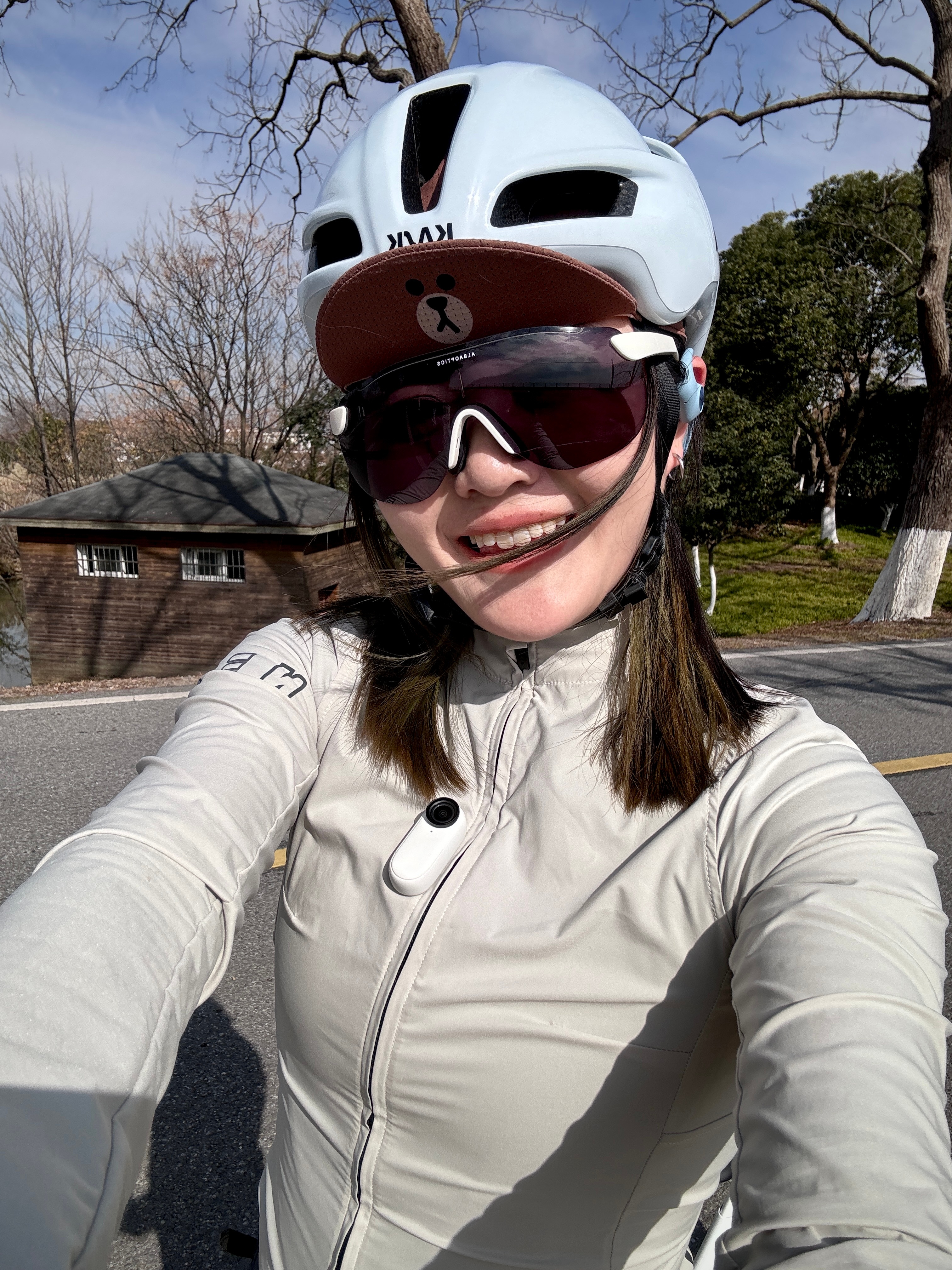 这天不要问我冷不冷 冻的脸红彤彤今日骑行🚴🏻♀️翁金线～大尖山⛰️⛰️  