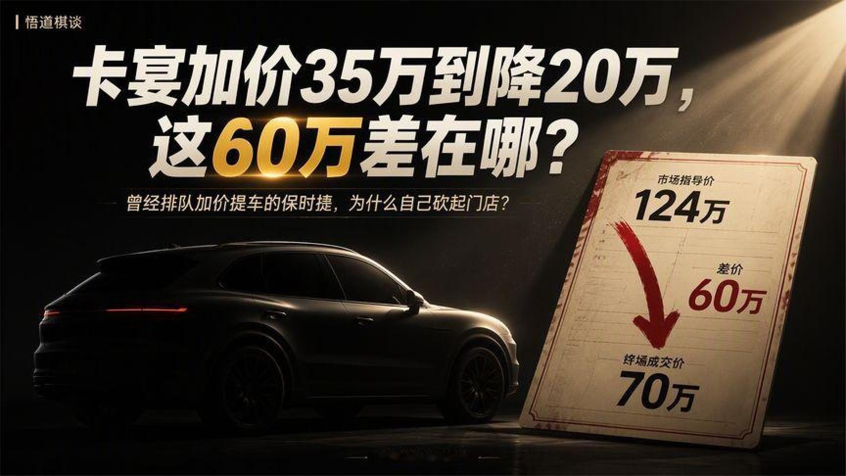保时捷卡宴加价35万到降20万——豪华车定价权是怎么丢的