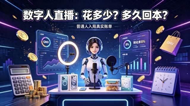 AI 数字人直播带货，普通人入局到底要花多少钱？多久能回本？ 🤖