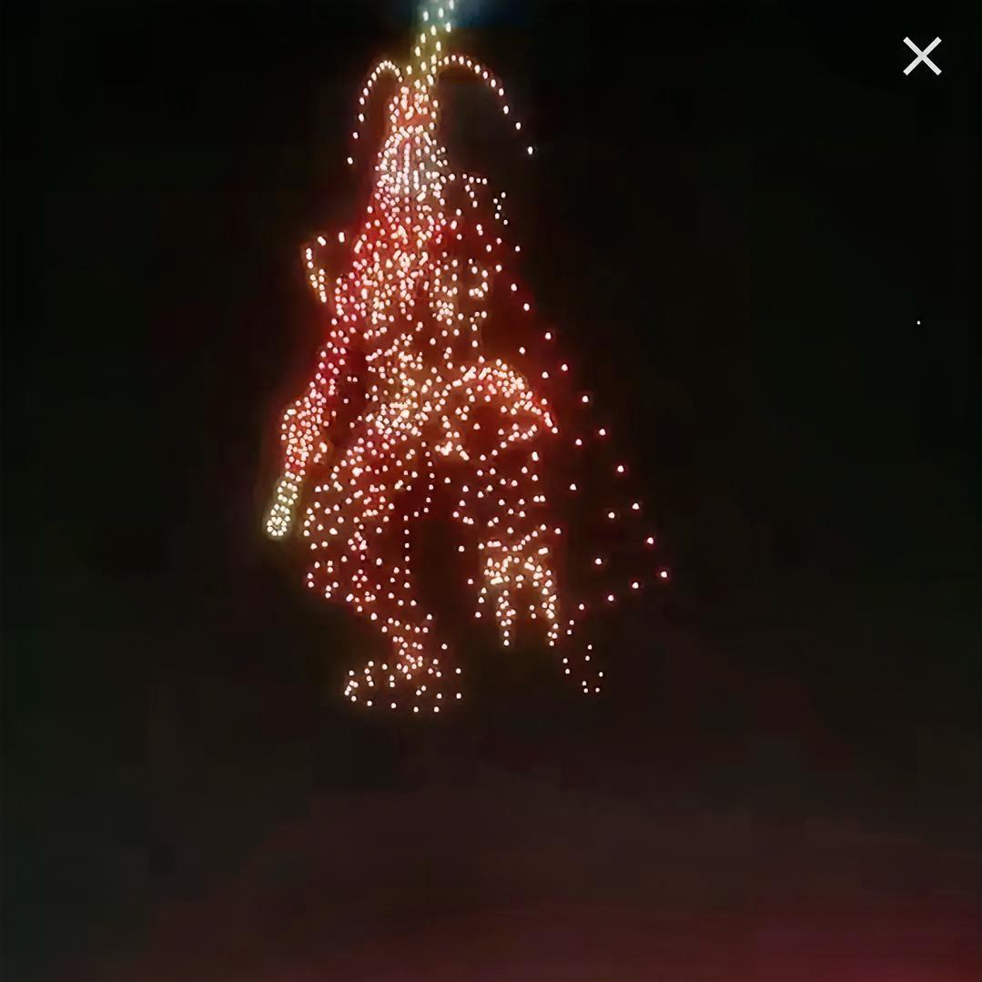 灯光秀
齐天大圣孙悟空，我来也，不得不赞叹，一个美，