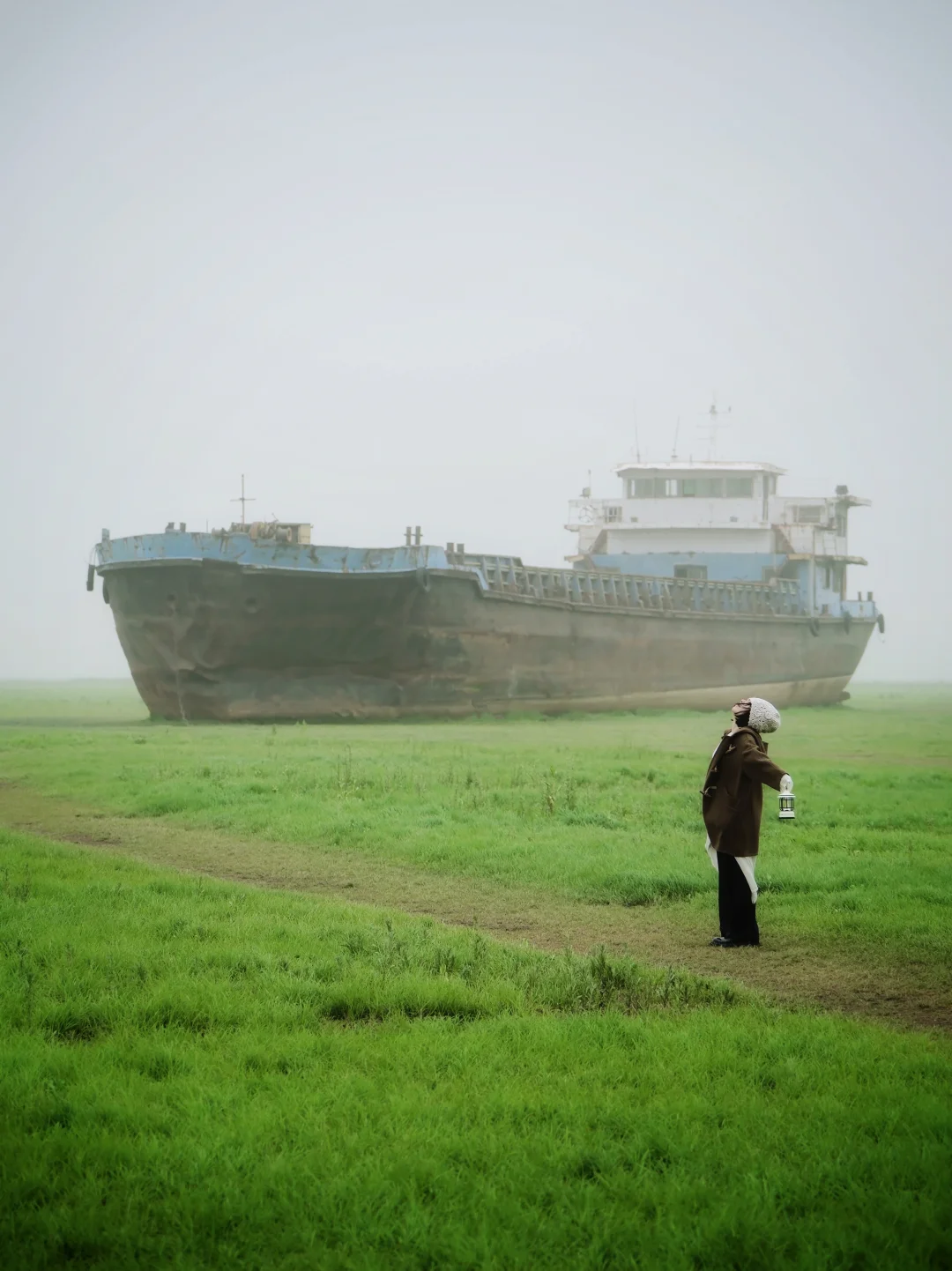 人生建议❗️总要看一场阴天的鄱阳湖草海吧