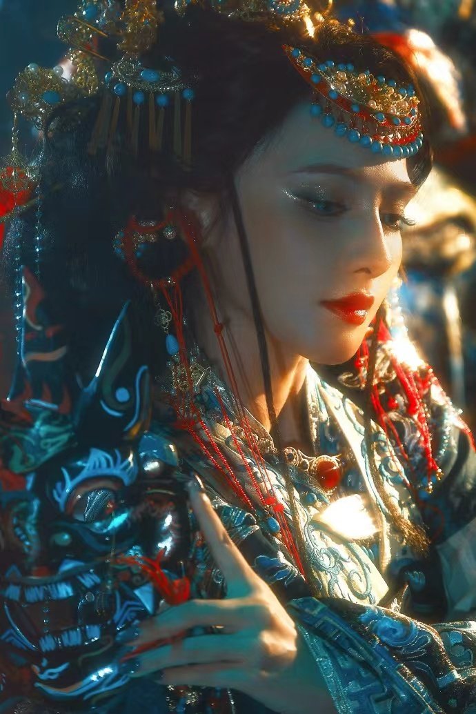 彭小苒诡新娘彭小苒傩戏神女彭小苒诡新娘，彭小苒傩戏神女，咱就说一套造型不同的感觉