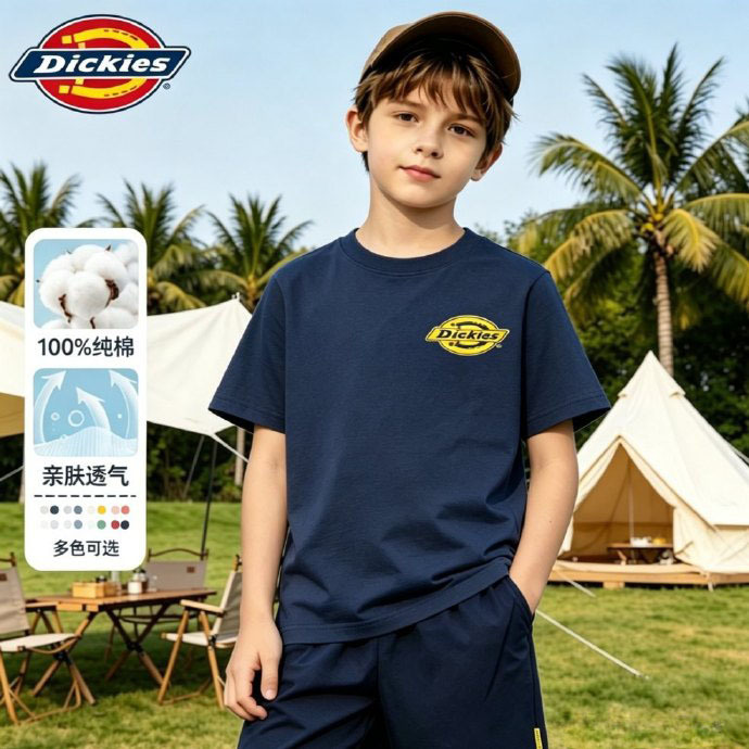 今天有批Dickies儿童T恤清仓，全部59两件，他家官旗一件都至少50多。评论