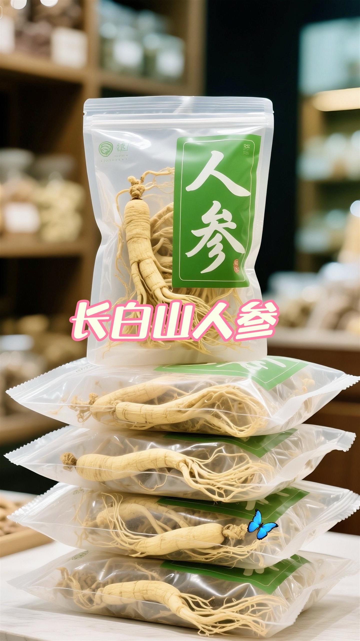【长白山人参王】🔥   7年深山孕育，1根抵10补！💪熬夜虚、气血...